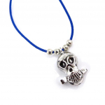 Les Tr&eacute;sors De Lily [J7227] - Bracelet cr&eacute;ateur 'T&ecirc;te de Mort' bleu