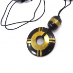 Les Tr&eacute;sors De Lily [K2819] - Collier 'Kilimanjaro' noir dor&eacute;