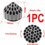 &bdquo;Wifreo&ldquo; 10,2*8 cm besisukančių musių ri&scaron;imo įrankių organizatoriaus stovo stotis su 34 laikymo angomis adatų laikymo įrankių pasukamos dėžės, skirtos &bdquo;pasidaryk pats&ldquo; As the picture