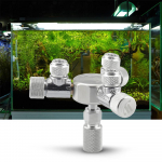 Akvariumo bako CO2 skirstytuvo reguliatoriaus skirstytuvo adatos tikslaus reguliavimo vožtuvas CO2 reguliatoriui su 6 krypčių i&scaron;vadomis 3 Way Outlets