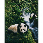 Pilnas 5D &bdquo;pasidaryk pats&ldquo; deimantinis paveikslas &bdquo;Animal Panda&ldquo; deimantinis siuvinėjimas kryželiu namų dekoras, rankų darbo dovana 25x30cm