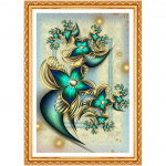 Deimantų siuvinėjimo gėlė 5D &bdquo;pasidaryk pats&ldquo; deimantinė tapyba, pilnas gręžimas, apvalus deimantai, kryžminio dygsnio cirkonio akmenys 20X30CM