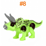 &Scaron;viečiantys dinozaurų žaislai vaikams Juros periodo tiranozauras &scaron;viečiantys tamsoje statybiniai blokeliai edukacinis žaislas dovana namų dekoracija