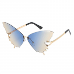 SHAUNA vintažiniai dideli unikalūs drugeliai akiniai nuo saulės moteri&scaron;ki madingi gradiento lę&scaron;iai akiniai moteri&scaron;ki dideli &scaron;e&scaron;ėliai UV400 akiniai nuo saulės