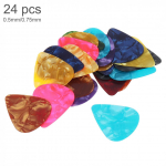 24 vnt. 0,5 mm / 0,75 mm sklandžiai Ukulele gitarų rinkiniai su dėžute 0.5mm