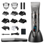 HATTEKER profesionali plaukų kirpimo ma&scaron;inėlė vyri&scaron;ka belaidė barzdos kirpimo ma&scaron;inėlė 3 viename vyrų plaukų priežiūros rinkinys stilistams, atsparus vandeniui