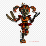 Five Nights At Freddy's Scrap Baby Freddy Fazbear's Pizzeria Simulat Užlyginami lipdukai drabužiams, mar&scaron;kinėliams, krep&scaron;iui, termo lipdukai, užlyginami lopai