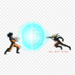 Pleistrai rūbų mai&scaron;eliui Lygintuvai ant terminių lipdukų Goku vs Naruto Goku Menma Uzumaki ra&scaron;tas, plaunamas &scaron;ilumos perdavimas