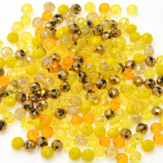Aukso spalvos Daugiaspalviai geltoni 3*4mm 145vnt Rondelle Austria briaunoti kri&scaron;toliniai stiklo karoliukai laisvi tarpikliai apvalūs karoliukai papuo&scaron;alams gaminti Dia 4mm 145PCS geltona