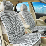 Automobilio pagalvėlė Vasarinė vėsinanti pagalvėlė Penkių sėdimų vietų Ledo &scaron;ilko pagalvėlė Sėdynės užvalkalas Automobilio pilna keturių sezonų pagalvėlė Mink&scaron;ta pagalvėlė style 3 pilka