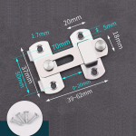 Durų spynos apsaugos skląsčio varžtas 90 180 laipsnių nerūdijančio plieno perjungimo fiksatorius