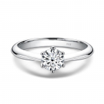 Bague Ringen 1,0 karatų D spalvos moissanito vestuviniai žiedai moterims Auk&scaron;čiausios kokybės 18K balto aukso spalvos 925 sterlingų sidabro papuo&scaron;alai 5 balta