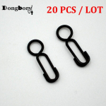 20 vnt. Karpių žvejybos pavadėlių žiedai, Segtukai pavadėliams, Apvalia akute, Havajieti&scaron;kas suktukas, Sraigtasparnio pavadėlio paruo&scaron;imas, Žvejybos pavadėlėliai, Suktukai, Reikmenys