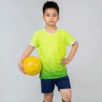 Vaikų futbolas Uniformos berniukams Mergaitėms Jaunimo Futbolo megztinių komplektas Namai Trumpų rankovių komplektas &Scaron;ortai vaiki&scaron;kas futbolo mar&scaron;kinėlių komplektas Sportinė apranga 130