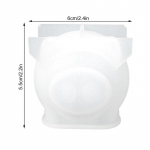 Silikoninė žvakių forma &ndash; 3D &bdquo;Piggy&ldquo; muilas, pagamintas &bdquo;pasidaryk pats&ldquo;, skirtas tortams dekoruoti 1PCS
