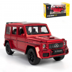 1/32 mastelio lydinio kolekcionuojamas Benz G63 AMG žaislinė transporto priemonė, i&scaron;traukiamas liejamas automobilio modelis su &scaron;viesomis ir garsu 1/32-16.5x7x6.5cm