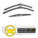 3 vnt. TOYOTA Prado 120 J120 2002-2009 22 21 16 Priekiniai Galiniai Valytuvai Priekinio Stiklo Valytuvai Langų Valytuvai Priedai 2005 2006 2007 2008 2009 Left Hand