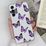 Samsung S20 S21 FE S22 S23+ Ultra S10 S11+ Note10 lite Case Fashion Butterfly skaidrus mink&scaron;tas silikonas, skirtas Samsung Galaxy Funda Coque buferiui Samsung J8 2018