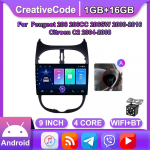 2+32GB automobilinis radijas, skirtas Peugeot 206 206CC 206SW 2000-2016 Citroen C2 2004-2008 grotuvas Android Carplay WIFI GPS navigacija stereo 2din