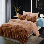 Madingas &scaron;lifuotas mink&scaron;tas, stilingas medvilnės poliesterio patalynės komplektas Antklodės užvalkalas + pagalvės užvalkalas 2/3 vnt. 220*240(3 pcs）