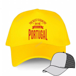 Nauja Unisex kvėpuojanti beisbolo kepuraitė vaikinų kepuraitės Geriausia &scaron;alis pasaulyje Portugalija Unisex mados daug spalvų kepurės Adjustable