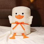 Animacinių filmų antklodė antklodė dvigubos paskirties pietų pertrauka biuro oro kondicionavimo antklodė vaiki&scaron;ka koralų aksominė antklodė maža antklodė automobiliui 85x90cm balta