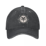 Sigil Baphomet Pentagram Okultinis &Scaron;ėtoni&scaron;kas Ožkos Galva Liuciferis Kauboji&scaron;ka Skrybėlė Tėčio Skrybėlė Ikona Skrybėlės Unisex Moteri&scaron;kos