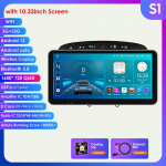 9 colių Android Auto Carplay, skirtas Peugeot 408, skirtas Peugeot 308 308SW Automobilinis radijas Multimedijos vaizdo grotuvas GPS navigacija Juodas rėmas pilkas i&scaron;manusis ekranas S1 8Core 3G 32G