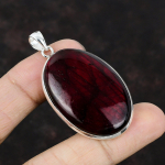 Raudonas Ugnies Labradorito Pakabukas Brangakmenio Pakabukas Rankų darbo Pakabukas 925 Sterlingo Sidabro Pakabukas Boho Stiliaus Papuo&scaron;alas Dovana Jam Visi&scaron;kai Naujas Pakabukas