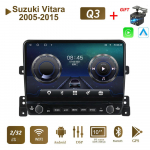 10 colių, skirtas Suzuki Vitara 2005-2015 su mygtuku rankenėle Automobilinis radijas Multimedija Carplay 2Din Stereo Audio Android Video 2+32GB