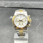 40 mm mechaninis chronografas laikrodis 904 nerūdijantis plienas 413* mechanizmas ledinė mėlyna liuminescencinė paauksuoto stiliaus auksas
