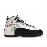 Air Jordan 12 Retro GS Gėlių vaiki&scaron;ki sportbačiai Balti Ry&scaron;kiai žali Levandų migla DR6956-100 36.5