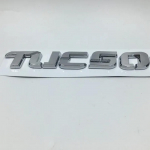 Tucson logotipo raidės lipduko emblemos ženklelis, skirtas H/yundai T/ucson 2017 bagažinės bagažinės dangčio logotipo lipdukas sidabras