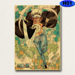 Vintage Anime ONE PIECE Plakatai Kraftpopierius Retro plakatas Sienų menas Tapyba Studija Namai Svetainės Baro apdaila Paveikslėliai Sienų lipdukai 30x21cm