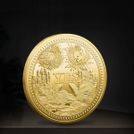 Laimingos monetos kaukolės angelas Dvipusis sprendimas monetų kolekcija Laiminga moneta TAIP NE Monetos atramos dovana 40*3 auksas