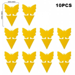 10 vnt. Stiprūs lipnios musių kenkėjų gaudyklės lauko augalų vabzdžių gaudyklė Dvipusė lipni lentų kenkėjų kontrolės gaudyklė sodui