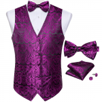Vyri&scaron;kų liemenių liemenių rinkinys Raudona Mėlyna Juoda Violetinė Paisley Liemenės Suknele Vestuvių M