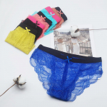 Seksualūs Apatiniai Lingerie Moterims Skaidrūs Nėriniuoti Kelnaitės Moteri&scaron;kos Kelnaitės 6 vnt./partija M