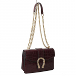 Retro akmens ra&scaron;tas vakarieti&scaron;ko stiliaus mažas kvadratinis krep&scaron;ys Nauja grandinės tekstūra Crossbody Krep&scaron;ys Vieno peties moteri&scaron;kas krep&scaron;ys Madingas