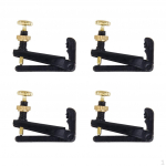 4 vnt. 3/4-4/4 smuiko stygų smulkūs reguliatoriai, juodi