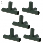 5 vnt. plastikinis 16 mm 3/4/5 krypčių žarnos jungtis &bdquo;pasidaryk pats&ldquo; surinkimo stovo vamzdžio jungties adapteris 2#