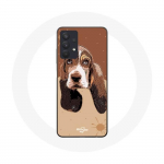 Coque Samsung Galaxy A32 4G Basset Hound chien visage