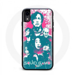 Coque Iphone X Squid Game face poster
