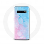 Coque pour Samsung Galaxy s10 plus Fond bleu rose