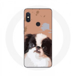 Coque pour Xiaomi Redmi Note 5 AI Dual Camera &Eacute;pagneul japonais Noir et Blanc Race de chiens