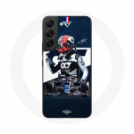 Coque pour Samsung Galaxy S22 Formule 1 Max Verstappen Pilote automobile F1 Bleu