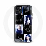 Coque - Maniacase - Iphone 12 Mini - Noir - Photo Blackpink - Rigide juoda