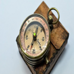 World Of Vintage Brass Dollond Copper Compass 5,14 cm