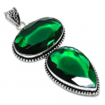 Natural Chrome Diopside Gemstone 925 Sterling Silver Gift Pendant 3.66 q4u21