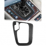 Tikro anglies pluo&scaron;to centrinės konsolės pavarų perjungimo rankenėlės skydelio apdailos lipdukas, tinkantis Bmw 3 serijos E46 pavarų skydeliui, interjero apdailai E46 Shifter Frame Carbon